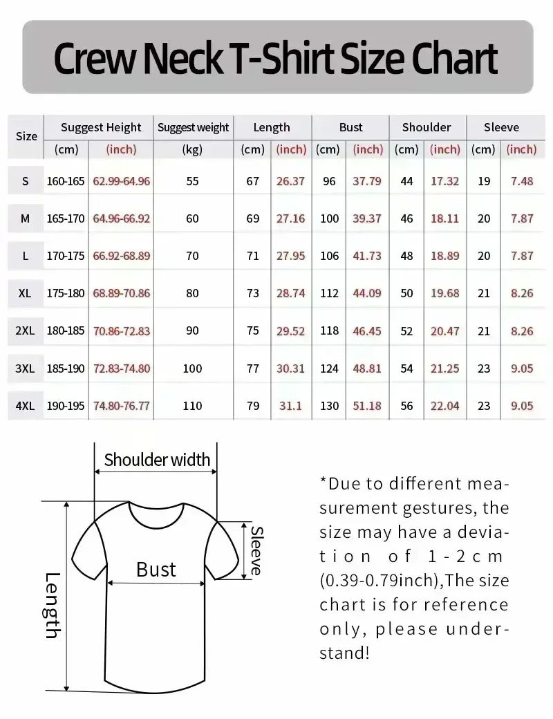 Streetwear Kawaii Oversized Pattern Y2K New Retro Pure Cotton Print Plus Size Round Neck Loose T-shirt Men's Couple Clothing tee