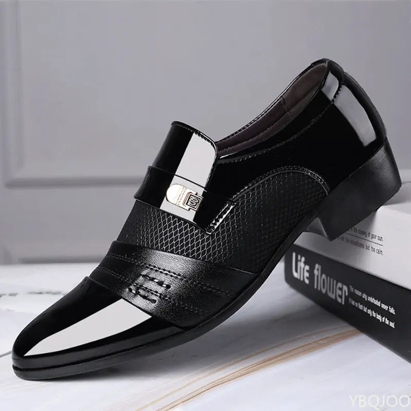 Shoes Men Slip on Men Dress Oxfords Fashion Business Dress Men Shoes 2020 New Classic Leather Men'S Suits Shoes Man Shoes2023