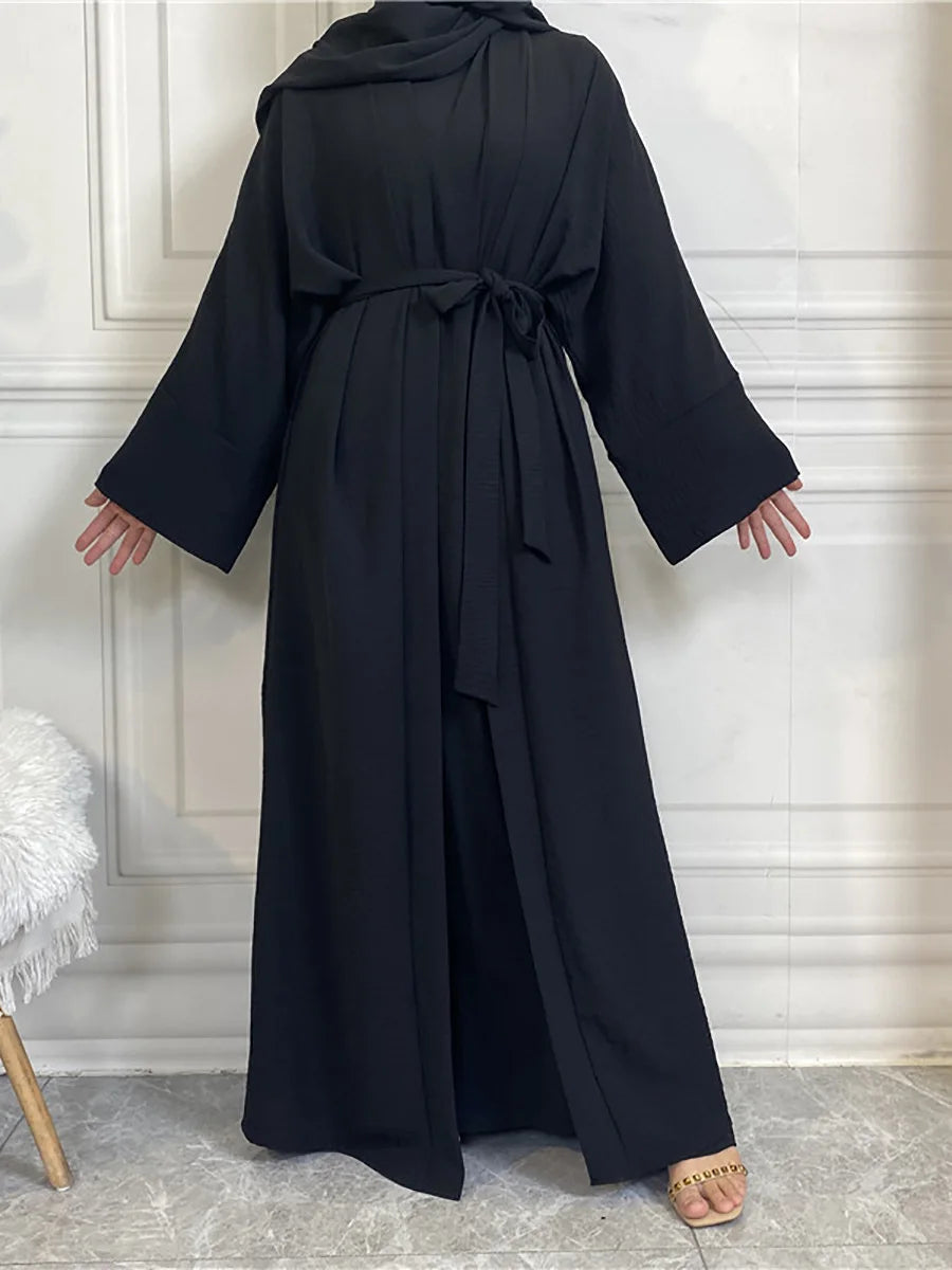 Modest Abayas For Women Muslim Sets Turkey Kaftan Islam Clothing Ramadan Ensembles Musulmans Caftan Marocain Femme Hijab Robe