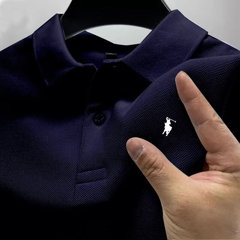 Top New Polo Shirt Men Summer Stritching Men's Shorts Sleeve Polo S-4XL Men Tee Shirt