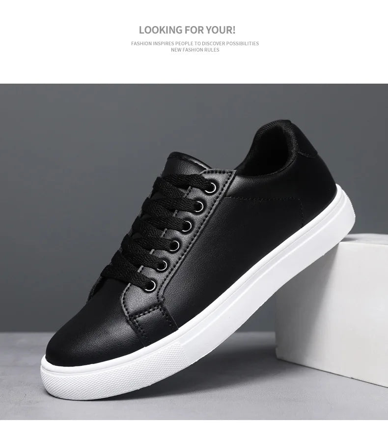 Black Men's Casual Shoes Style Trend Shoes Autumn New Fashion Casual Sneakers for MenNon-slip Lightweight Comfort Flats Shoes