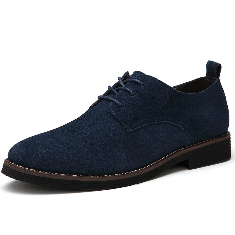 2023 Plus Size 38-48 Oxford Men Shoes PU Suede Leather Spring Autumn Casual Men Leather Shoes Male Dress Shoes