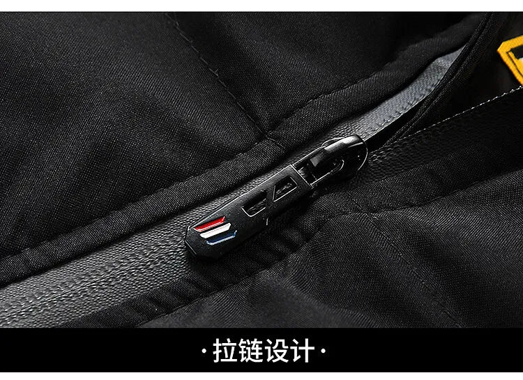 2024 Winter New Men's Luxury Brand Windproof, Warm, Zippered Cotton Coat, Casual, High Quality Outdoor Sports Baseball Jacket