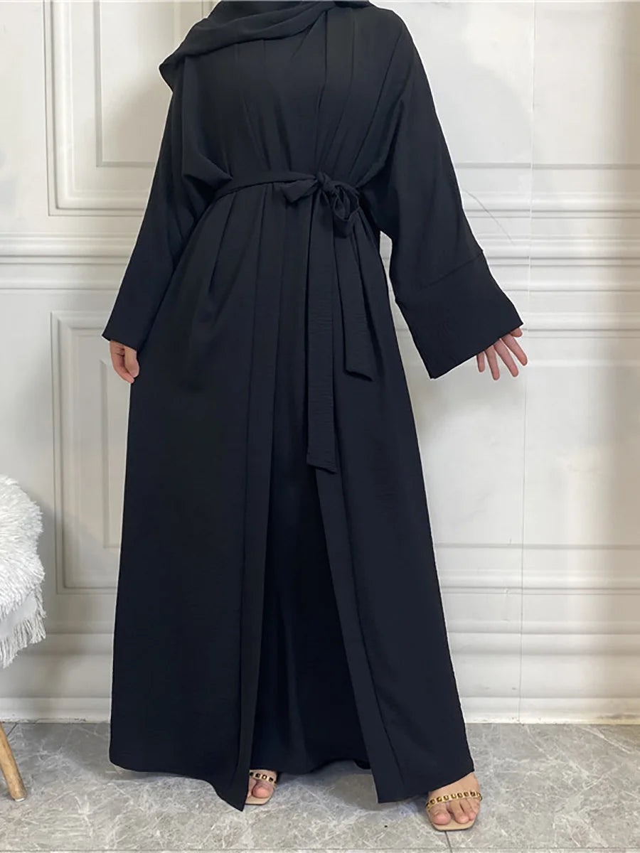 Modest Abayas For Women Muslim Sets Turkey Kaftan Islam Clothing Ramadan Ensembles Musulmans Caftan Marocain Femme Hijab Robe