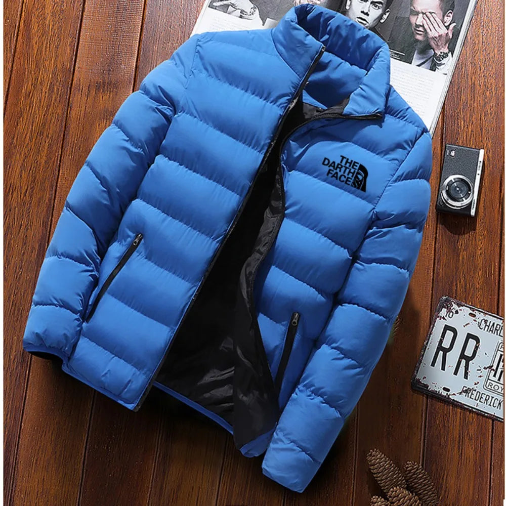 2024 New Fashion Trendy Men's Premium High Collar Winter Jacket end Casual Slim Fit Trend