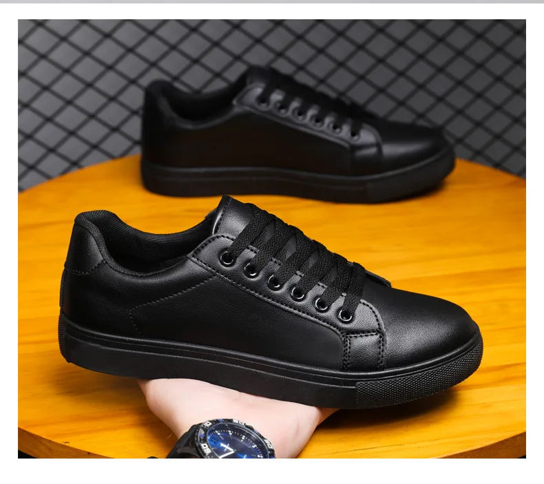 Black Men's Casual Shoes Style Trend Shoes Autumn New Fashion Casual Sneakers for MenNon-slip Lightweight Comfort Flats Shoes