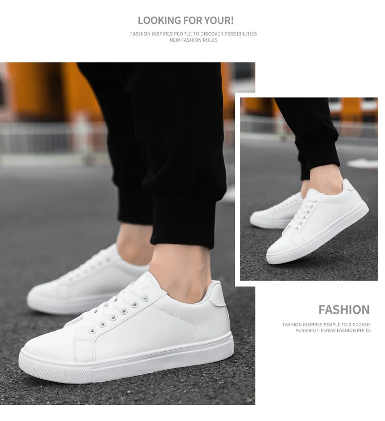 Black Men's Casual Shoes Style Trend Shoes Autumn New Fashion Casual Sneakers for MenNon-slip Lightweight Comfort Flats Shoes