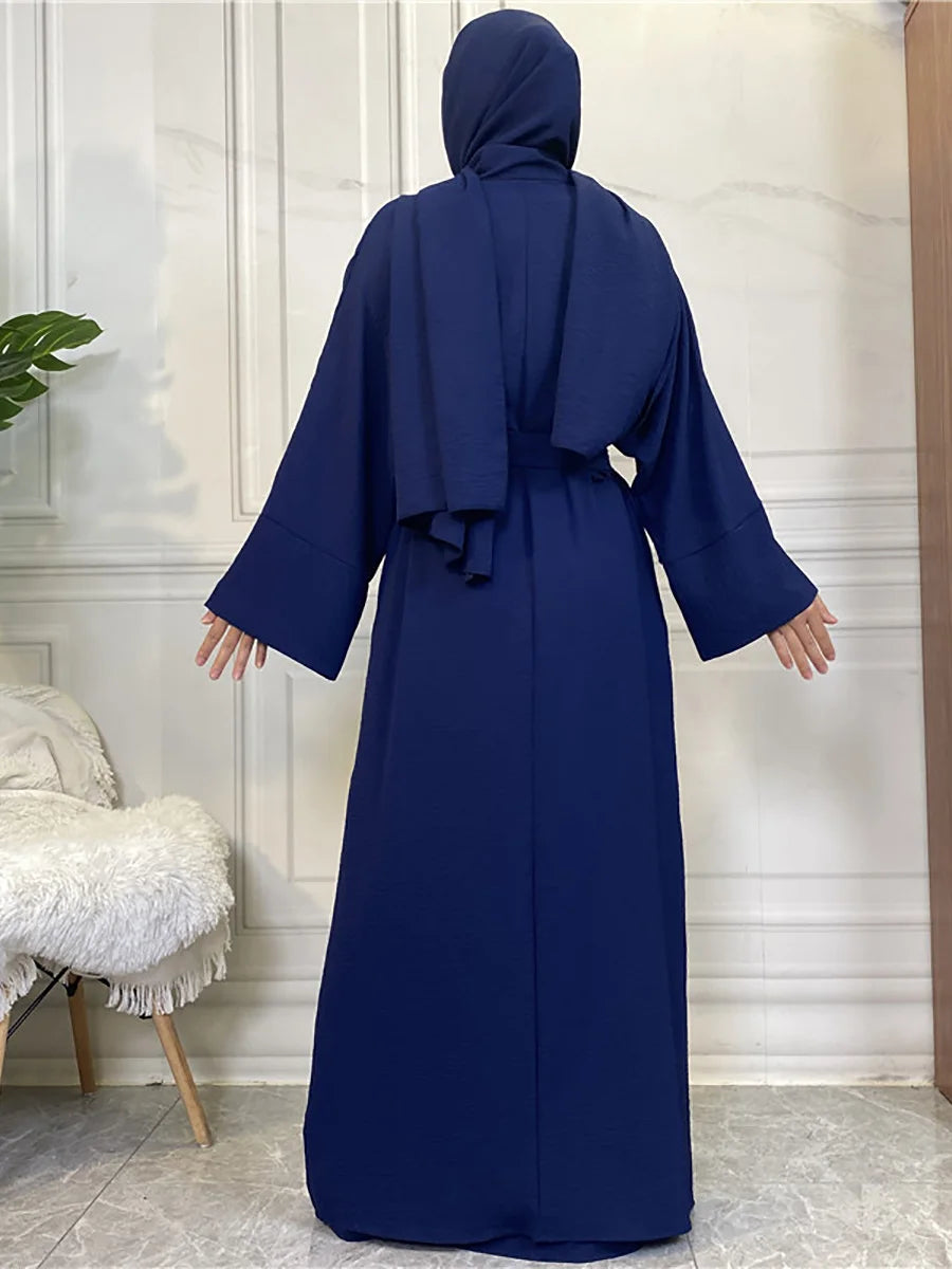 Modest Abayas For Women Muslim Sets Turkey Kaftan Islam Clothing Ramadan Ensembles Musulmans Caftan Marocain Femme Hijab Robe