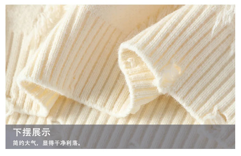 Men's Fashion casual Sweaters 2024 Winter new style Men sweater youth Thicken Warm wool pullovers male size M-4XL ﻿