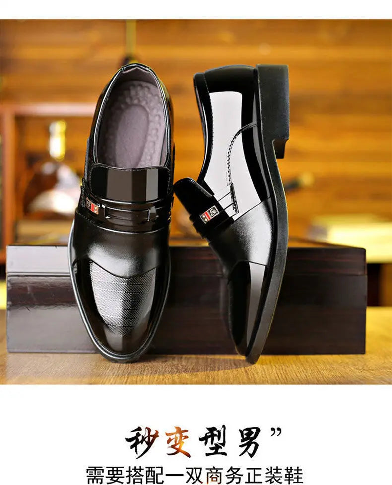 Luxury Men's Dress Shoes Elegant Mens Wedding Party High Quality Dress Shoes Social Man Dress Shoes Round Toe Office Men Loafers