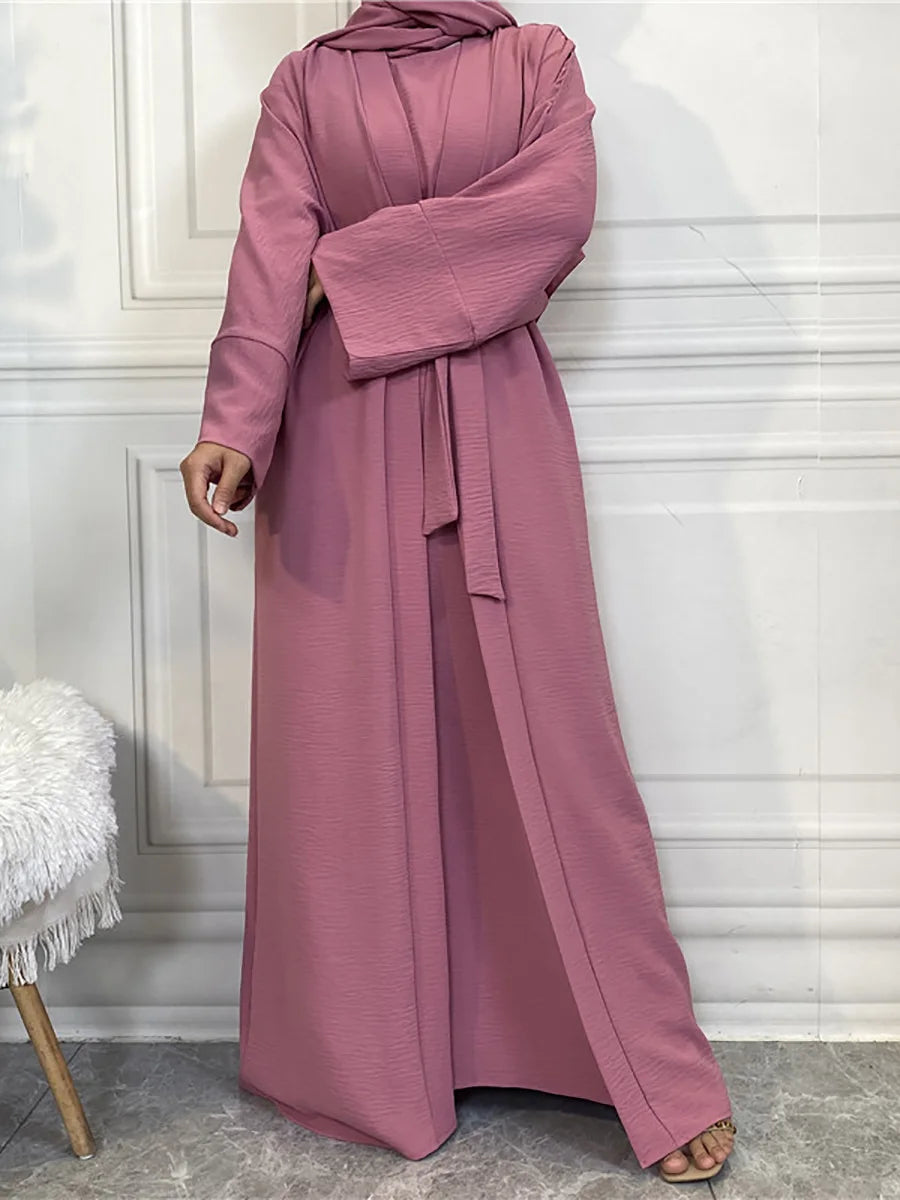 Modest Abayas For Women Muslim Sets Turkey Kaftan Islam Clothing Ramadan Ensembles Musulmans Caftan Marocain Femme Hijab Robe