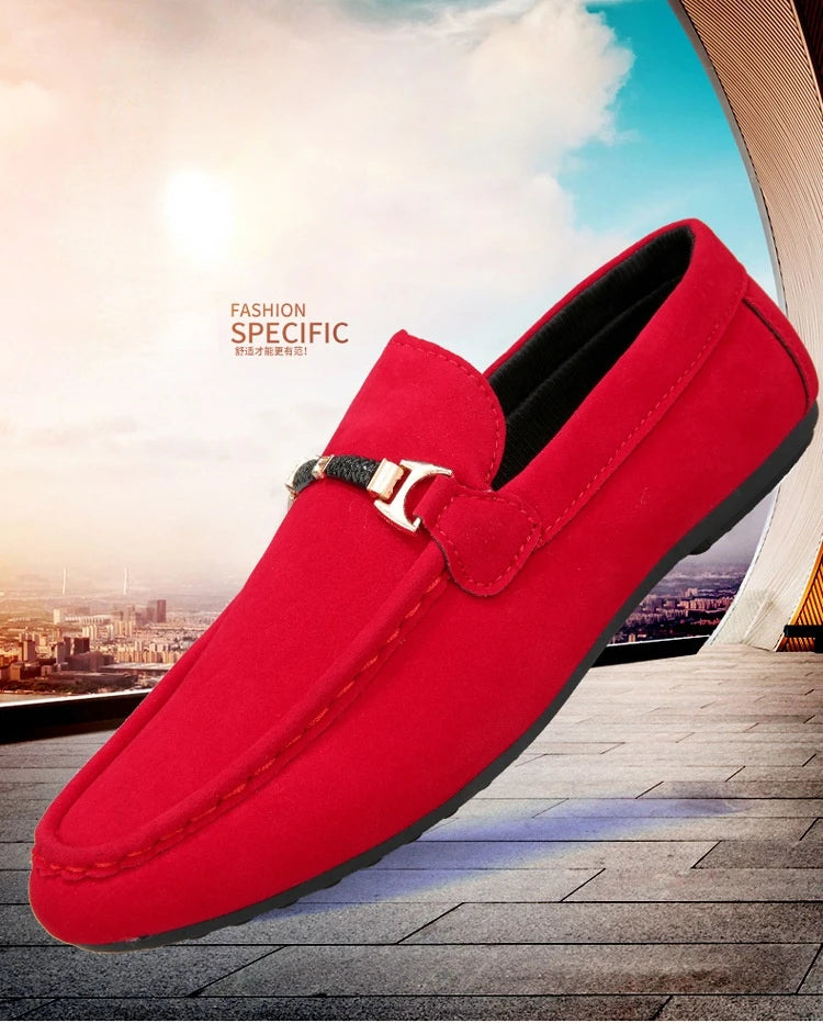 Slip-on Loafers for Men Soft Driving Moccasins High Quality Flats Male Walking Shoes Suede Casual Loafers Summer Men's Shoe