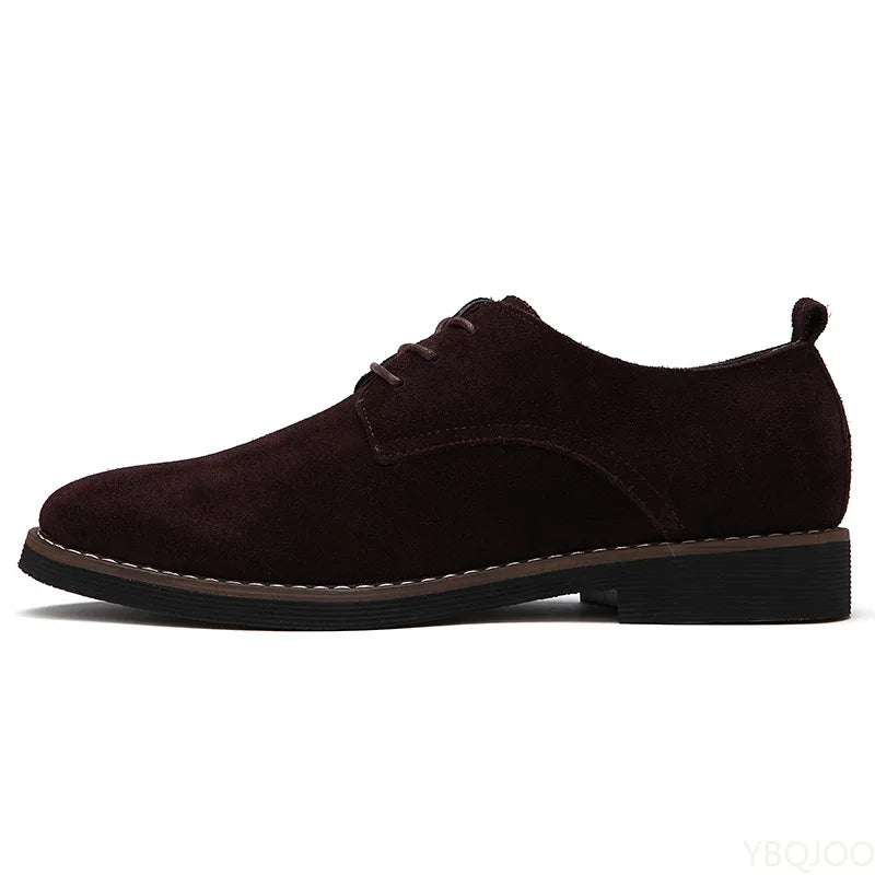 2023 Plus Size 38-48 Oxford Men Shoes PU Suede Leather Spring Autumn Casual Men Leather Shoes Male Dress Shoes