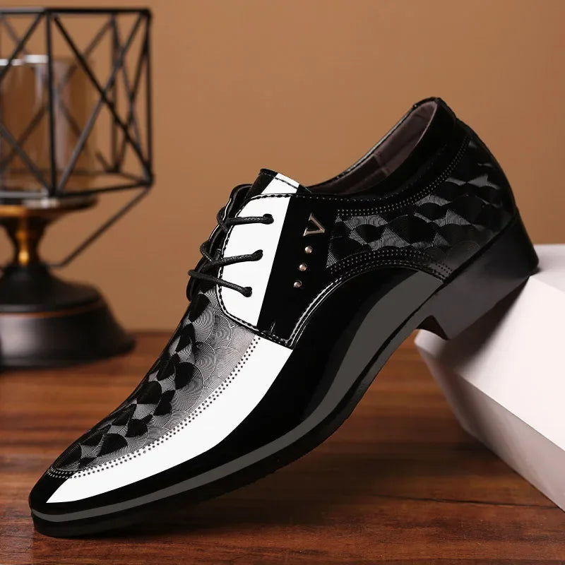 2024 New Leather Shoes for Men Business Dress Shoes Versatile Wedding Shoes Men Shoe Designer Loafers Men Zapatos Para Hombres