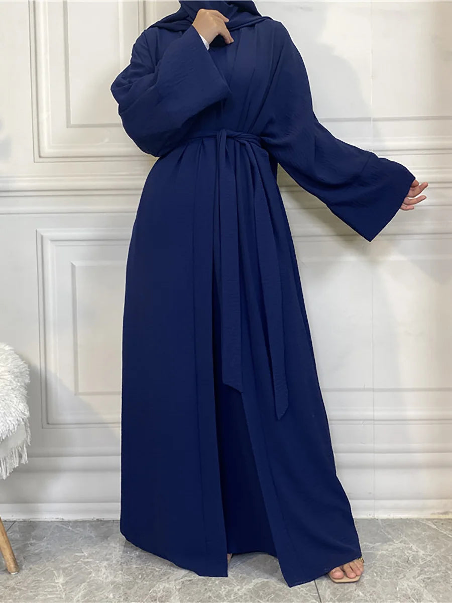 Modest Abayas For Women Muslim Sets Turkey Kaftan Islam Clothing Ramadan Ensembles Musulmans Caftan Marocain Femme Hijab Robe