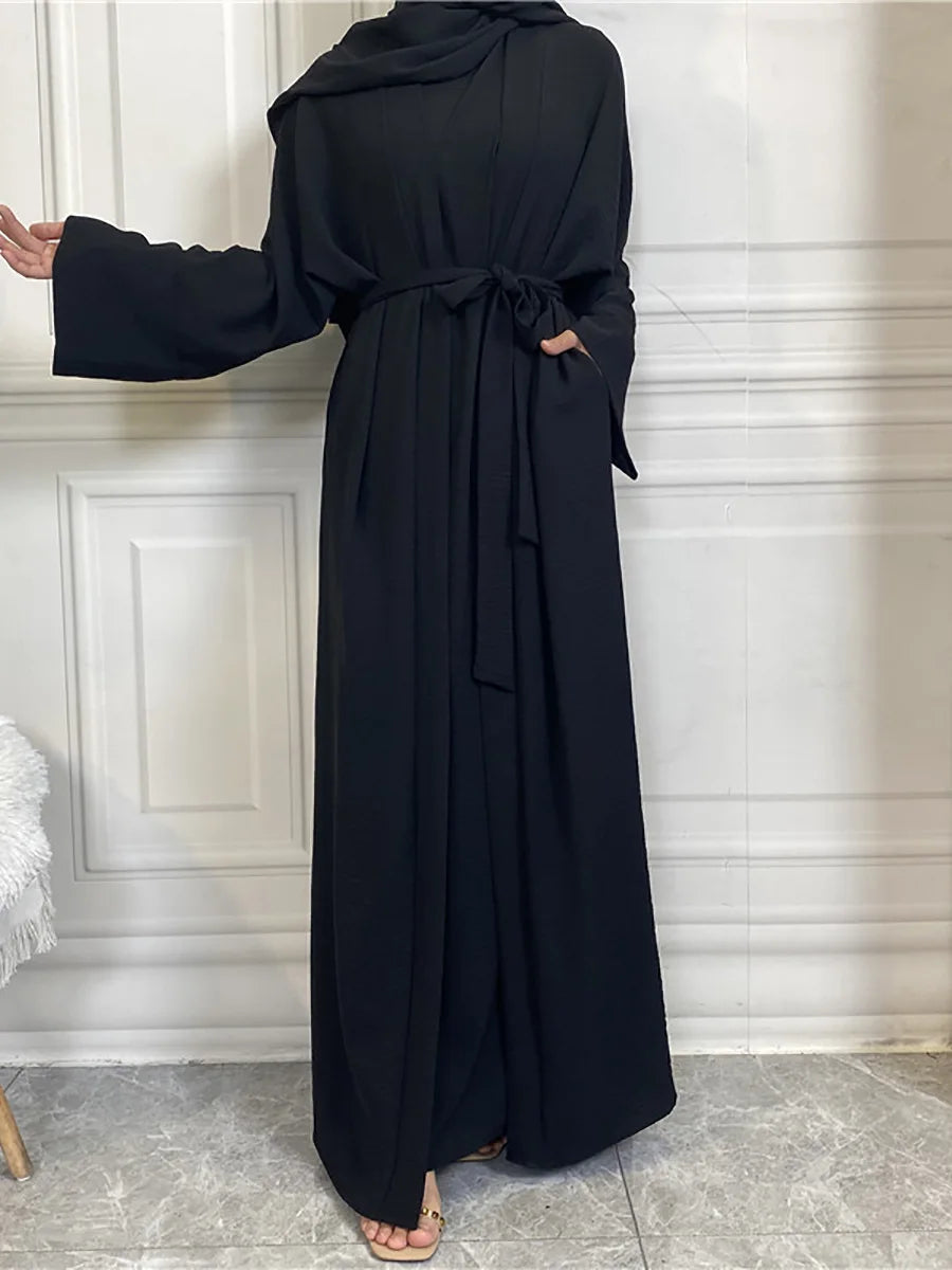 Modest Abayas For Women Muslim Sets Turkey Kaftan Islam Clothing Ramadan Ensembles Musulmans Caftan Marocain Femme Hijab Robe