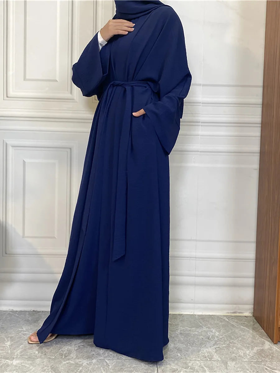 Modest Abayas For Women Muslim Sets Turkey Kaftan Islam Clothing Ramadan Ensembles Musulmans Caftan Marocain Femme Hijab Robe