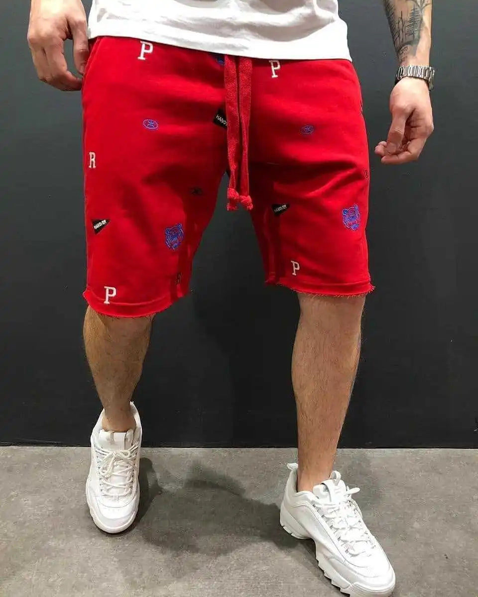 New Fitness Joggers Men Shorts Summer Relaxed Fit Breeches Bermuda Casual Short Pants Stick Social Cargo Men Fashion Shorts 2023