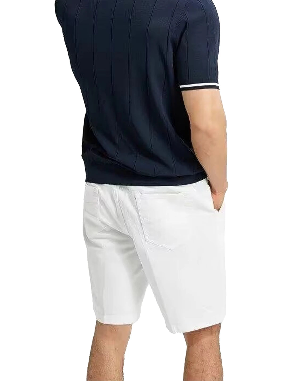 CHCH 2024 New Summer Ribbed Knit Polo Shirt for Men Breathable and Cool Brand Quality Mens Textured Polo Shirts