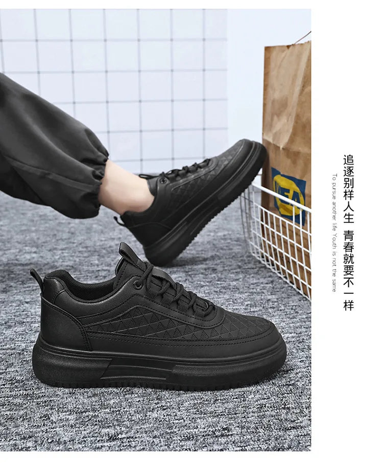 Men's Casual Sneaker Light Walking Tennis Shoes for Men 2024 Fashion Outdoor Thick Non-slip Platform White Shoes Male Zapatillas