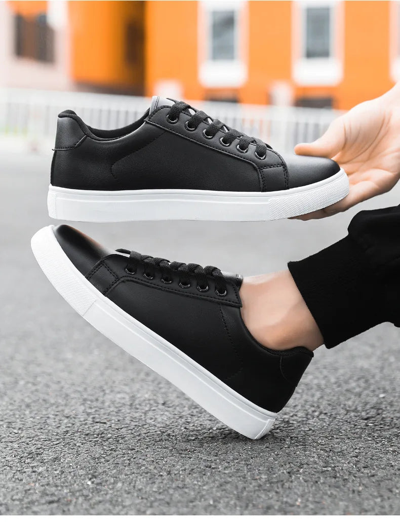 Black Men's Casual Shoes Style Trend Shoes Autumn New Fashion Casual Sneakers for MenNon-slip Lightweight Comfort Flats Shoes