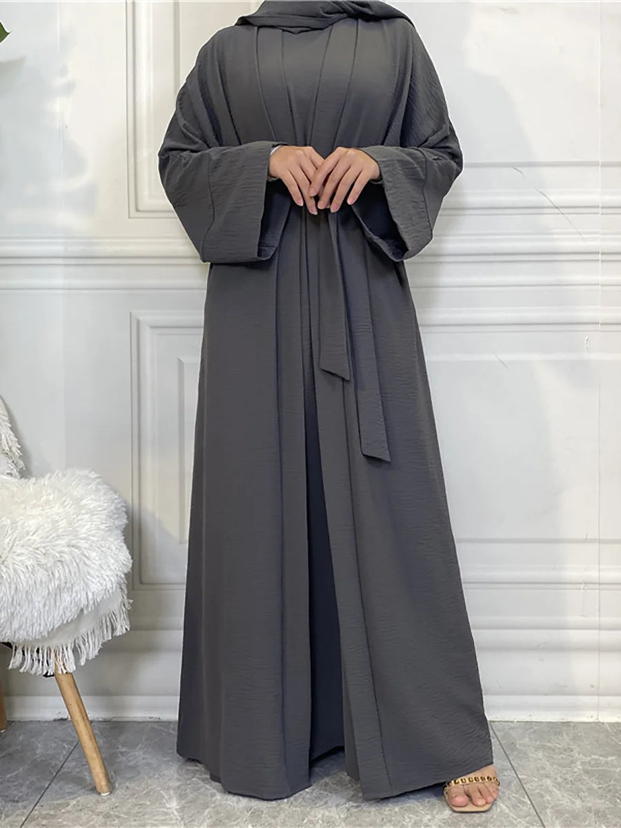 Modest Abayas For Women Muslim Sets Turkey Kaftan Islam Clothing Ramadan Ensembles Musulmans Caftan Marocain Femme Hijab Robe