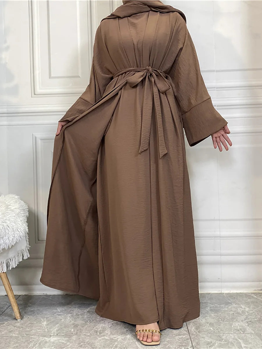 Modest Abayas For Women Muslim Sets Turkey Kaftan Islam Clothing Ramadan Ensembles Musulmans Caftan Marocain Femme Hijab Robe