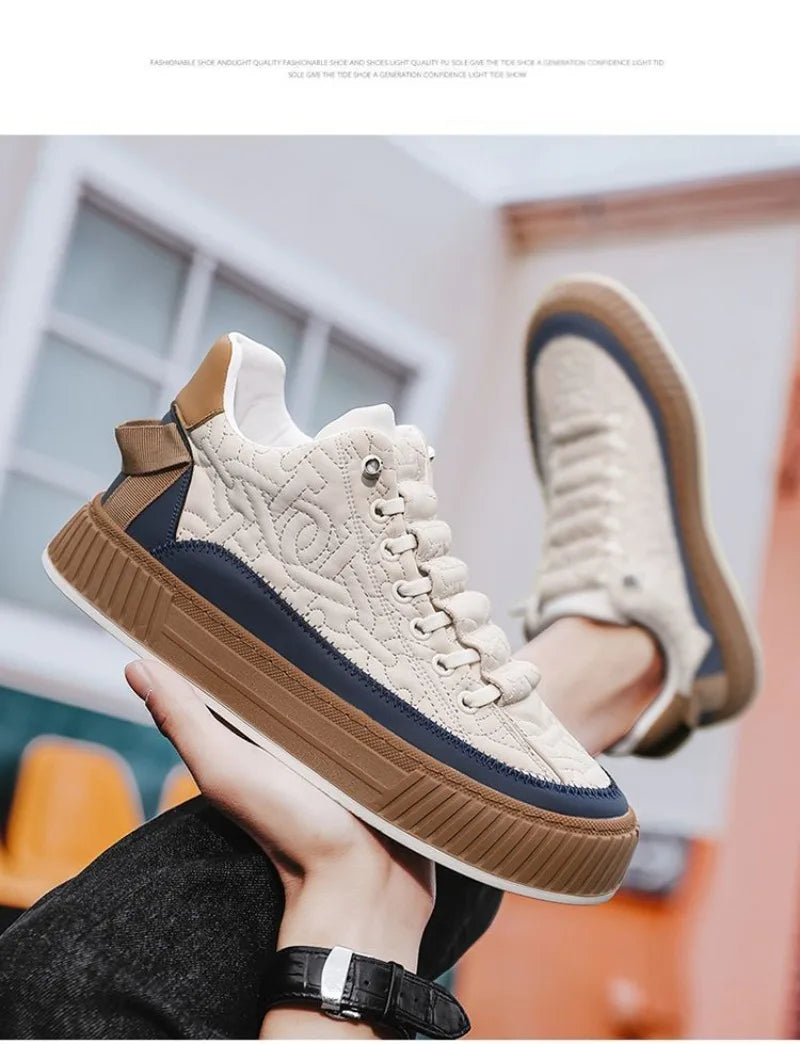 2023 Men's Chunky Sneakers Casual Men Shoes Fashion Light Non-slip Luxury Brand Shoes For Men Vulcanize Shoes Zapatos De Hombre