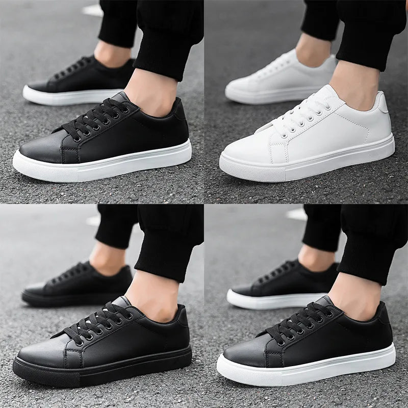 Black Men's Casual Shoes Style Trend Shoes Autumn New Fashion Casual Sneakers for MenNon-slip Lightweight Comfort Flats Shoes