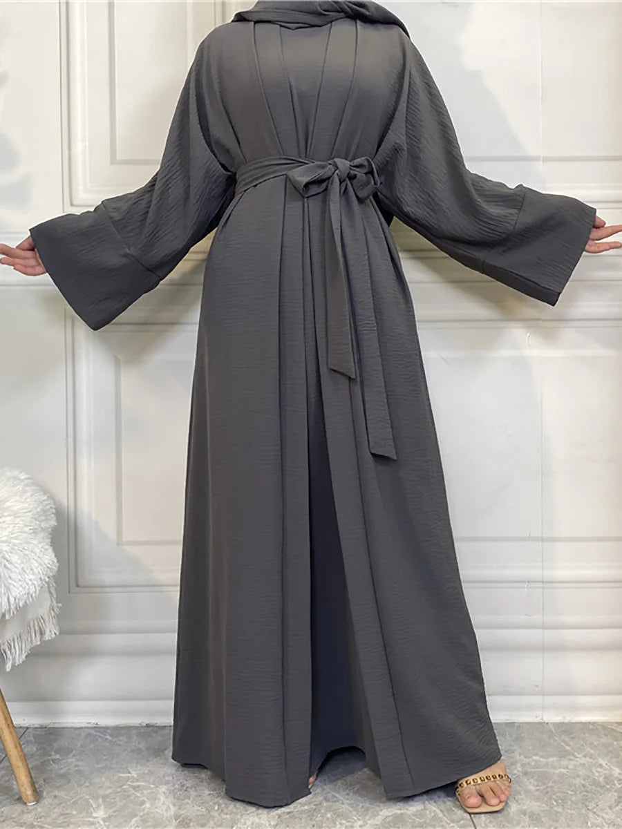 Modest Abayas For Women Muslim Sets Turkey Kaftan Islam Clothing Ramadan Ensembles Musulmans Caftan Marocain Femme Hijab Robe