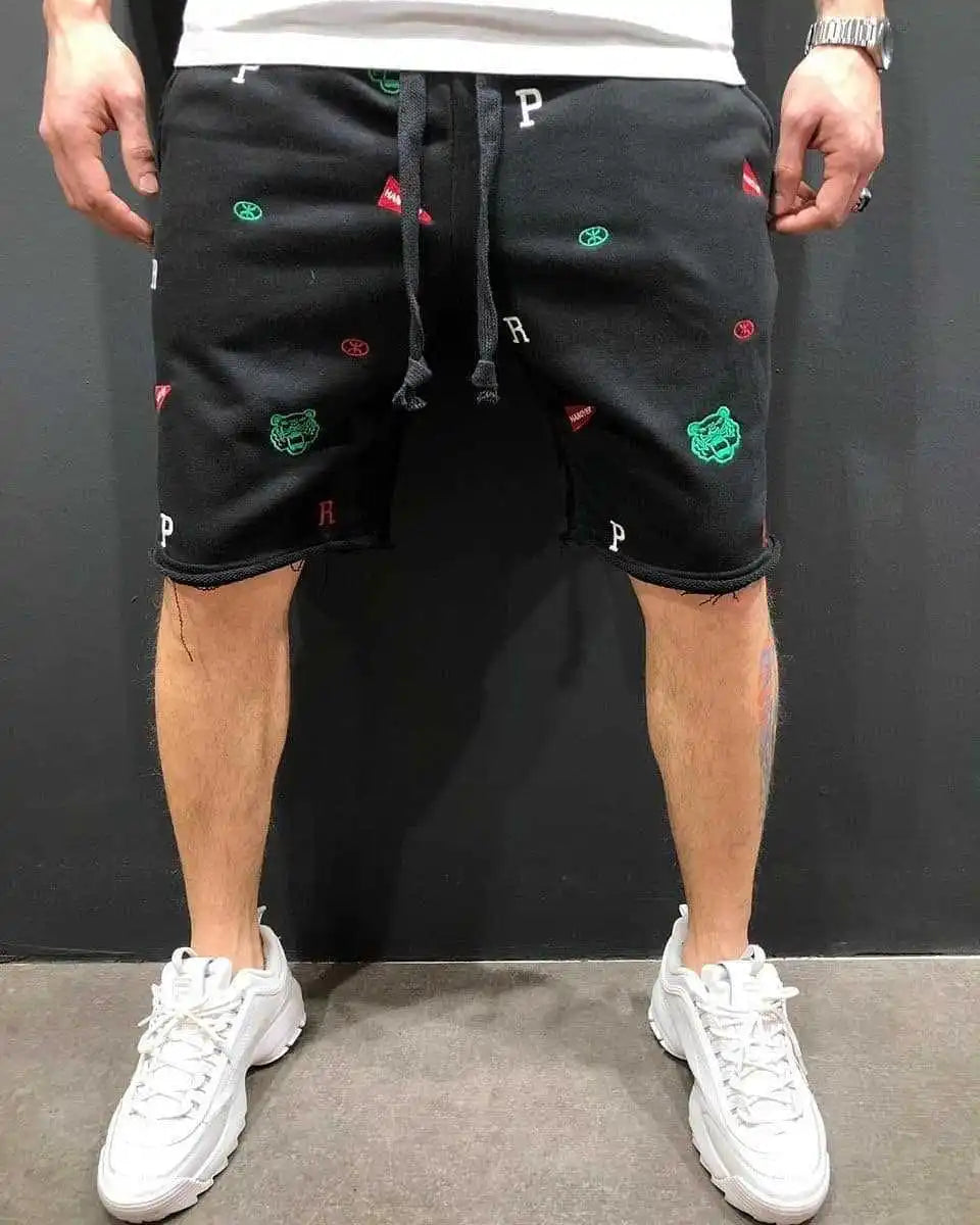 New Fitness Joggers Men Shorts Summer Relaxed Fit Breeches Bermuda Casual Short Pants Stick Social Cargo Men Fashion Shorts 2023