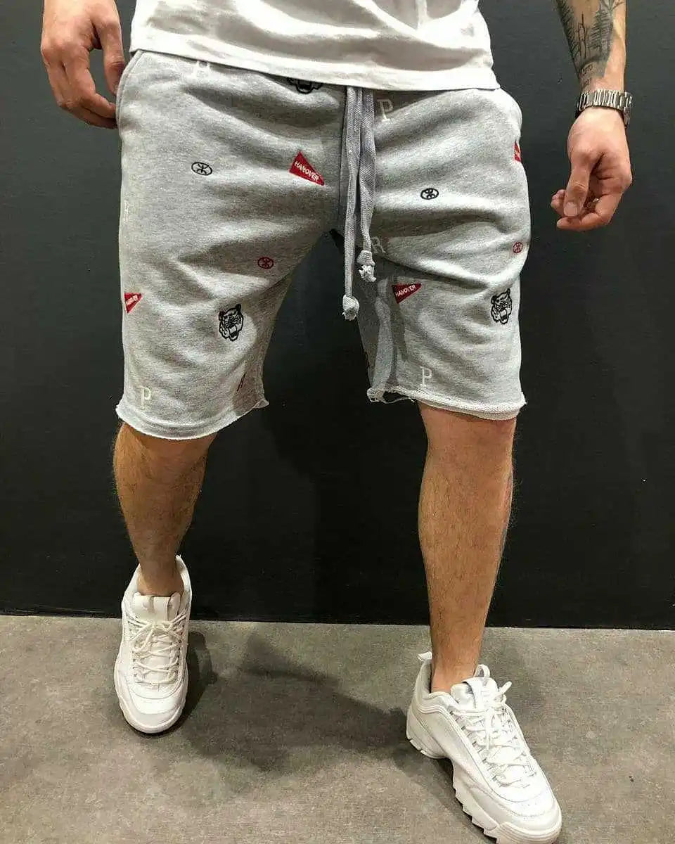 New Fitness Joggers Men Shorts Summer Relaxed Fit Breeches Bermuda Casual Short Pants Stick Social Cargo Men Fashion Shorts 2023