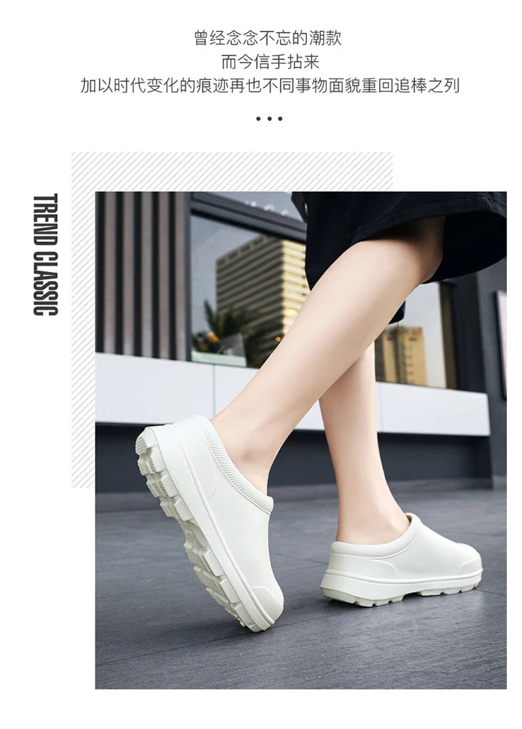 2024 Men Women EVA Chef Shoes Non-slip Waterproof Oil-proof Shoes Comfortable Workers shoes High-quality Outdoor Safety shoes