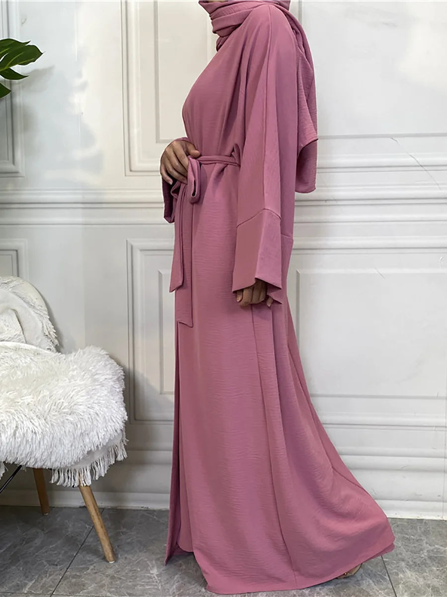 Modest Abayas For Women Muslim Sets Turkey Kaftan Islam Clothing Ramadan Ensembles Musulmans Caftan Marocain Femme Hijab Robe