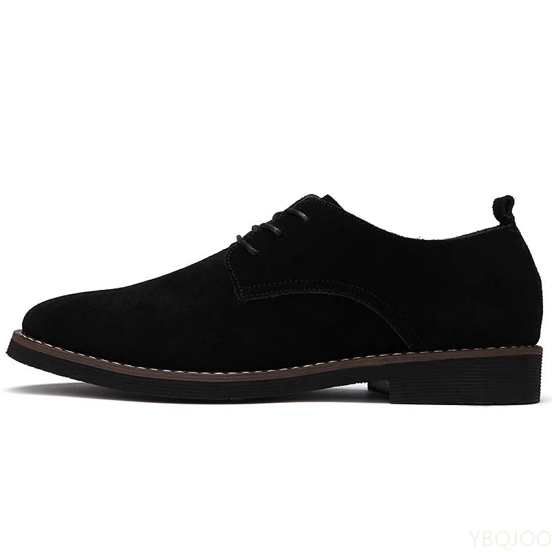 2023 Plus Size 38-48 Oxford Men Shoes PU Suede Leather Spring Autumn Casual Men Leather Shoes Male Dress Shoes